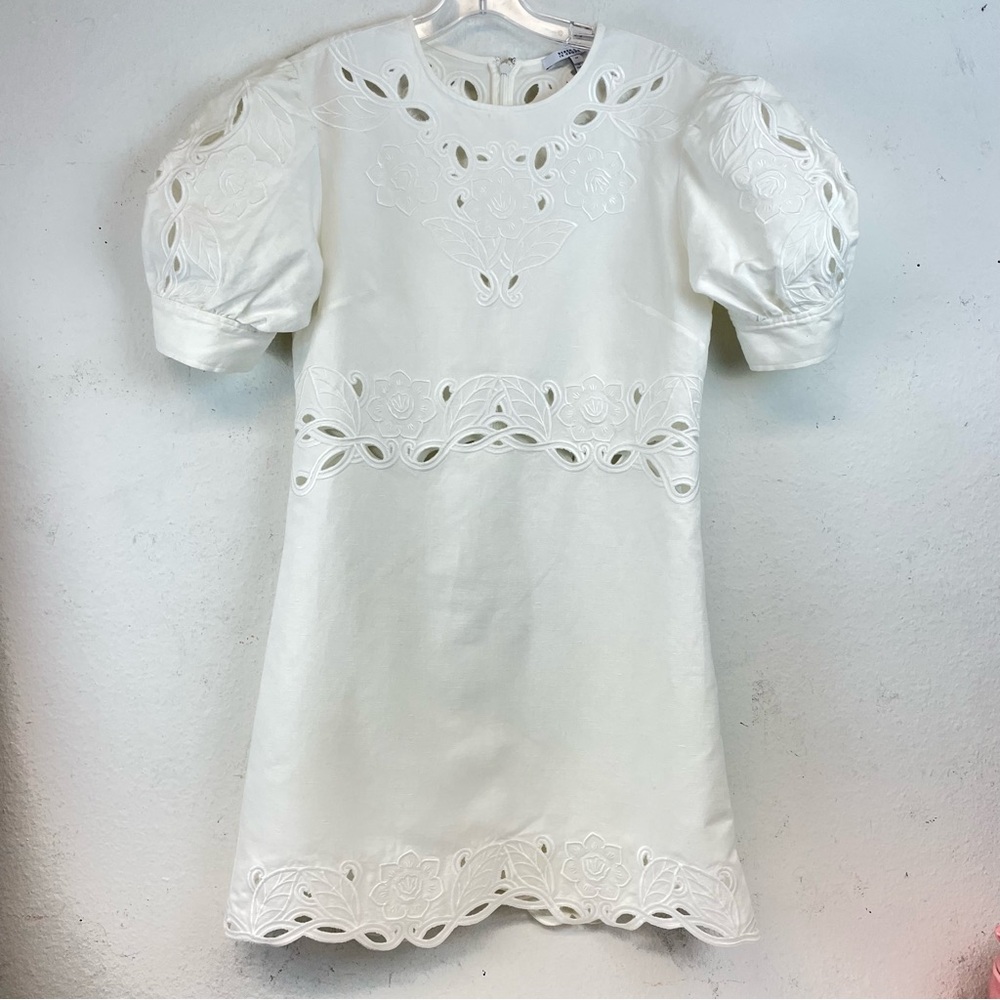 Derek Lam Crosby Womens Eyelet Dressy Crewneck Shift Dress Size 10